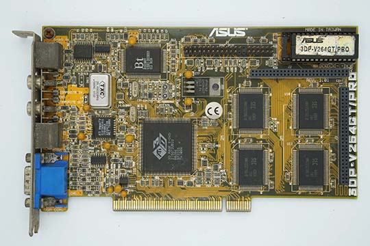 ASUS华硕 3DP-V264GT-Pro 4MB 显示卡（ATI Rage II+DVD芯片）